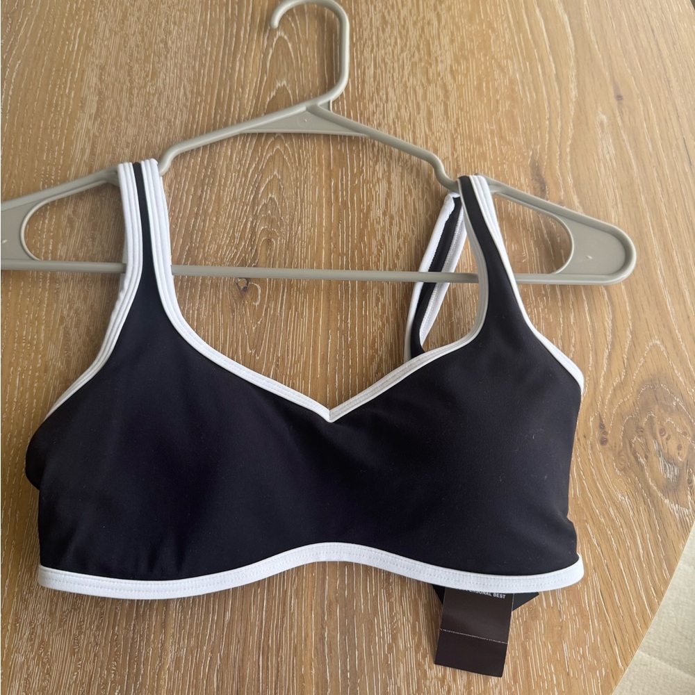 Abercrombie & Fitch Black Bra with White Accents